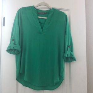3/4 sleeve Green top